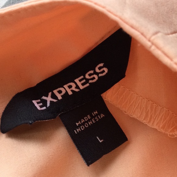 EXPRESS Blouse Sleeveless Shirt Waist Tie Size L - Picture 5 of 6